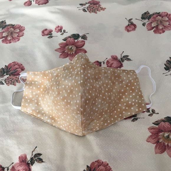 Beauty. Caramel Beige Dots, Quality Face Mask - Picture 2 of 5